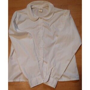 A+ Girls White Long Sleeved Uniform Blouse Sizes large 20w x 20L